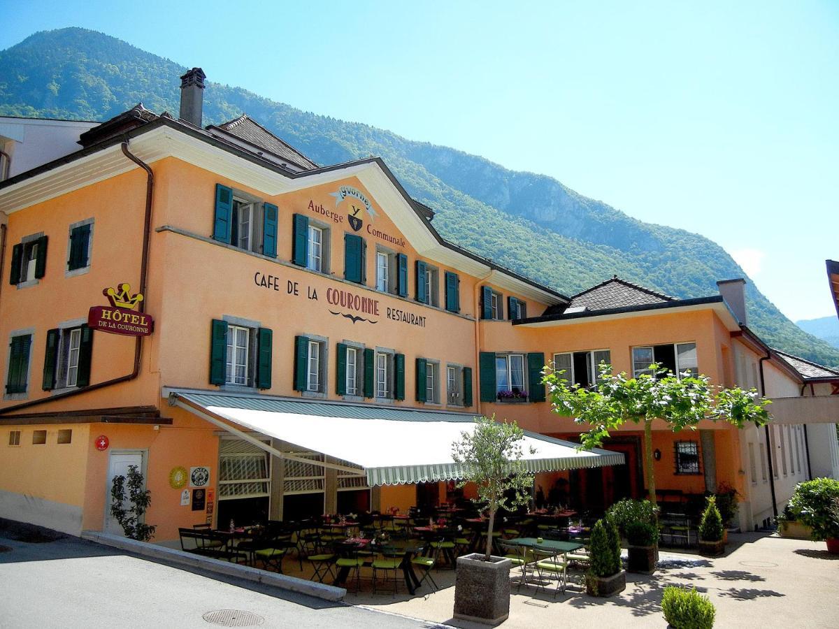Auberge Communale De La Couronne Yvorne Exteriör bild